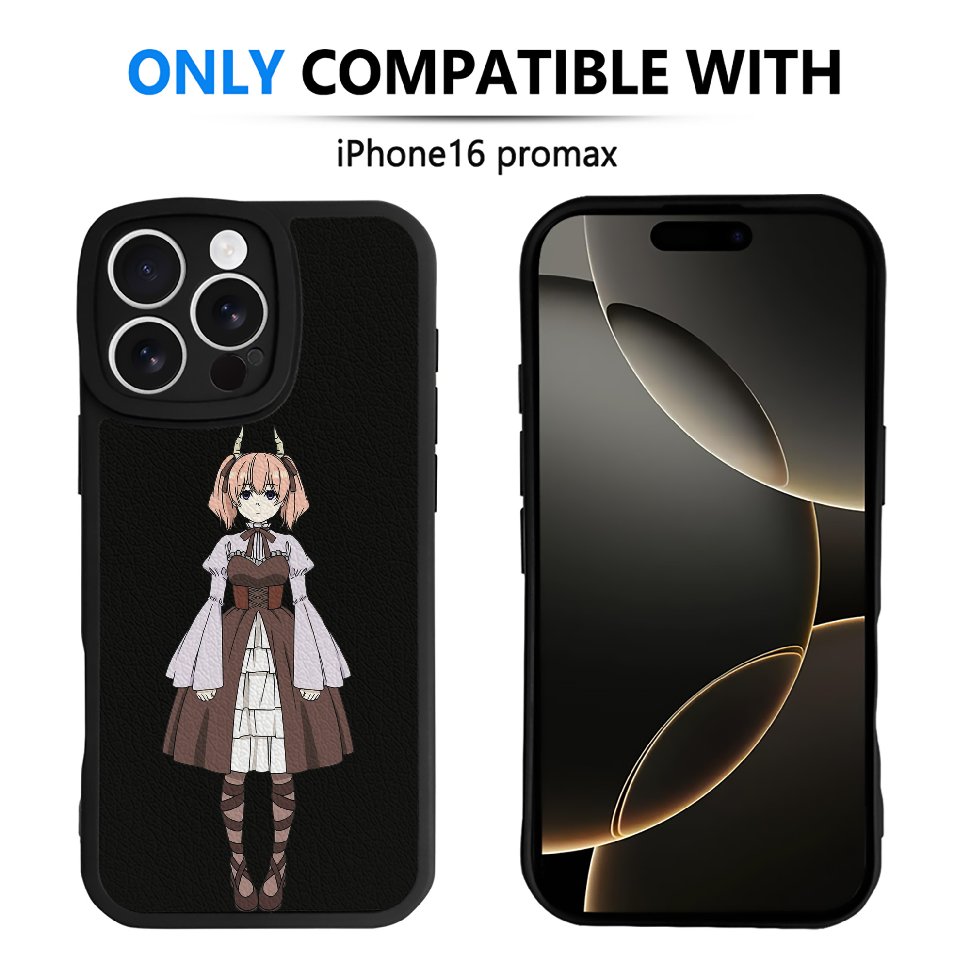 （画像用） 葬送のフリーレン Frieren 【iPhone 16シリーズ対応】シリコンスマホケース（レザー調） 材質：シリコン